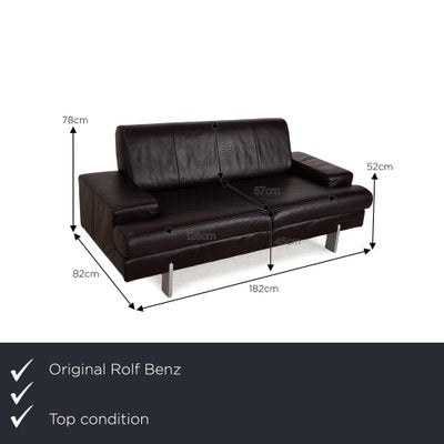 Ak 644 Leather 2-Seater Sofa from Rolf Benz-RQW-2040614