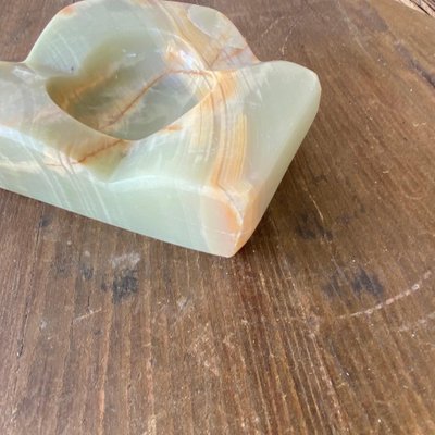 Alabaster Ashtray in Green Color, Italy, 1950s-UR-980605