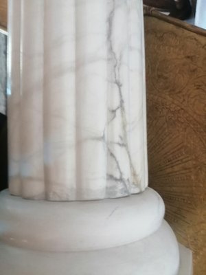 Alabaster Column Floor Lamp, 1950s-ODB-732083