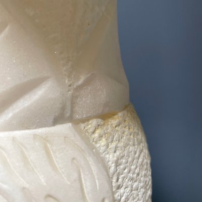 Alabaster Religious Column Carved-NPL-1361372