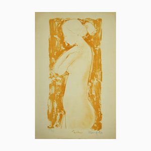 Alain Bonnefoit, Standing Nude, Lithograph, Late 20th Century-ZCI-1781530