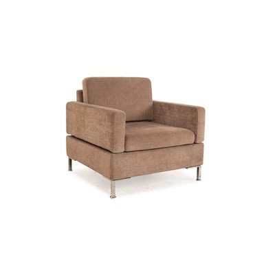 Alba Fabric Armchair in Grey - Brown from Brühl-RQW-2034109