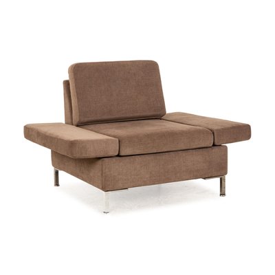 Alba Fabric Armchair in Grey - Brown from Brühl-RQW-2034109