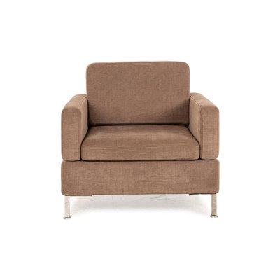 Alba Fabric Armchair in Grey - Brown from Brühl-RQW-2034109