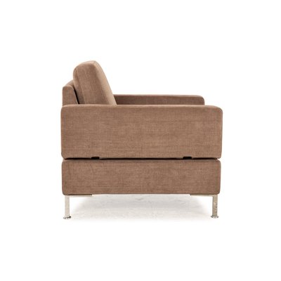 Alba Fabric Armchair in Grey - Brown from Brühl-RQW-2034109