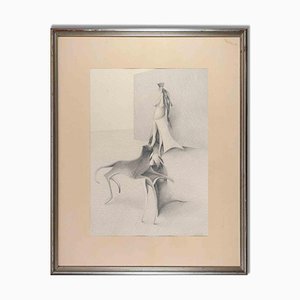 Albert Debois, Untitled, Surrealist Scene, Drawing, 1973-ZCI-1209804