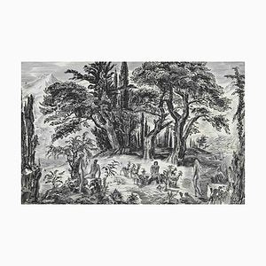 Albert Decaris, Landscape, Original Etching, Mid-20th Century-ZCI-1382458