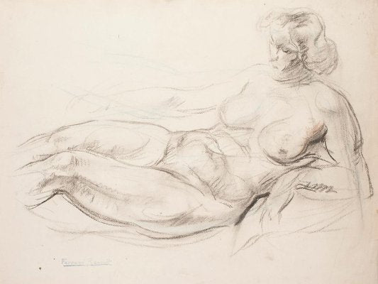 Albert Fernand-Renault - Nude - Original Drawing on Paper - Early 20th Century-ZCI-834529