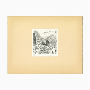 Albert Marquet, Mountains In Canton Grigioni, Lithograph, Early 20th Century-ZCI-893194