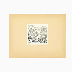 Albert Marquet, Mountains of Canton Grigioni, Lithograph, Early 20th Century-ZCI-890976