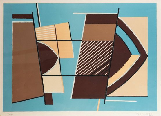 Alberto Magnelli, Abstract Composition, Lithograph, 1960s-ZCI-937847