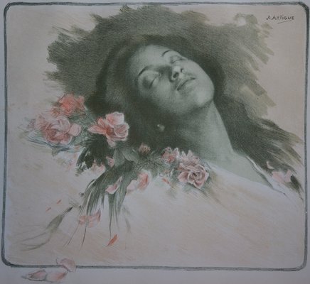 Albine Lithograph by Albert-Émile Artigue, 1897-KHH-544447