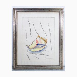 Albino Galvano, Abstract Composition, 1975, Watercolor-OJE-1409730