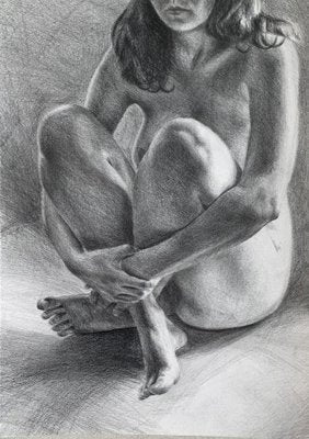 Aleksandra Kalisz, Nude, Pencil Drawing-XHG-1803221