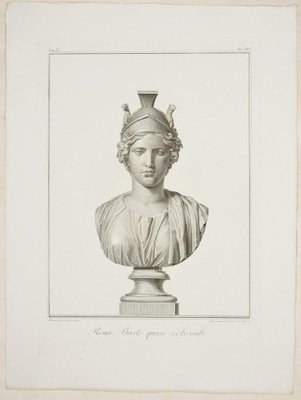 Alessandro Mochetti, Roma, Busto quasi colossale, Original Etching, 1821-ZCI-919260