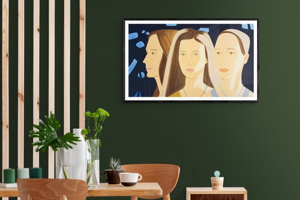 Alex Katz, Trio, 2017, Screen Print in 32 Colors-PLZ-848359