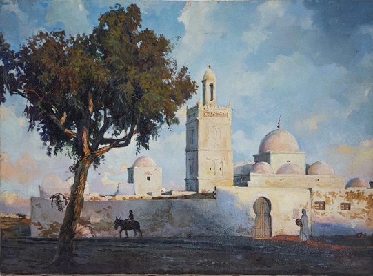 Alexander Sergheev, Tunisian Landscape, Oil Painting, 1994-ZCI-1770193