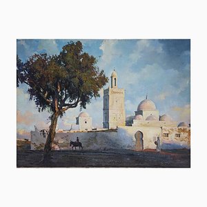 Alexander Sergheev, Tunisian Landscape, Oil Painting, 1994-ZCI-1770193