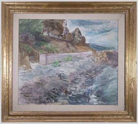 Alfonso Avanessian, Seascape, Oil on Canvas, 1990s, Framed-ZCI-1761909