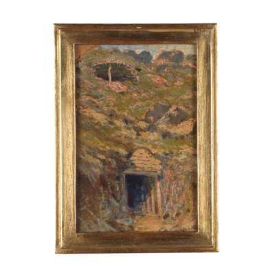 Alfonso Corradi, Landscape Painting, 1916, Oil on Canvas, Framed-VMM-1358403