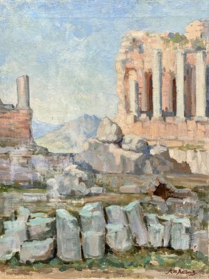 Alfred de Nottbeck, Ruins, Oil Painting-XMH-1756985