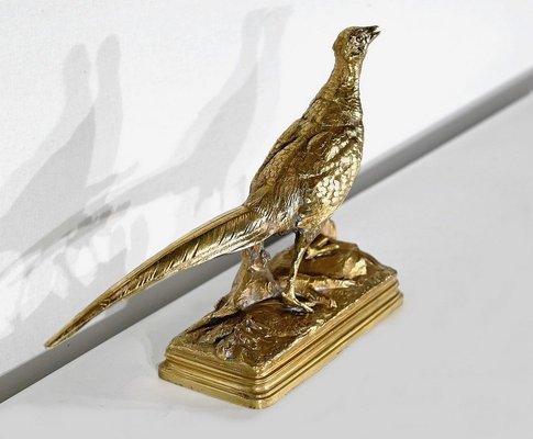 Alfred Dubucand, The Pheasant, Late 19th Century, Bronze-RVK-1395230