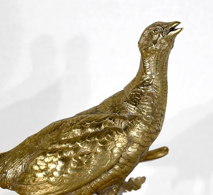 Alfred Dubucand, The Pheasant, Late 19th Century, Bronze-RVK-1395230