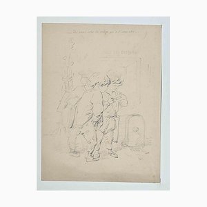 Alfred Grevin, Kids, Original Drawing, Late-19th-Century-ZCI-1261086