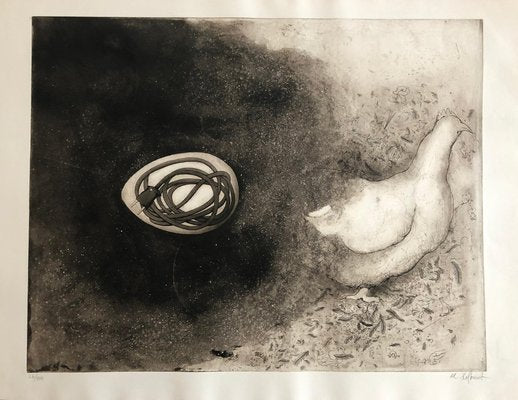 Alfred Hofkunst, Eggsplosion, 1970, Etching-KHH-1202341