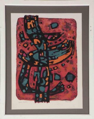 Alfred Manessier, Abstract Composition, Original Lithograph- Mid 20th-Century-ZCI-1163375