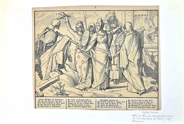 Alfred Rethel, The Dance of Death, Woodcut, Mid-19th Century-ZCI-1788533