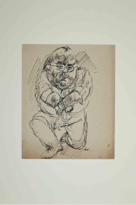 Alfredo Mezio, Figure, Original Drawing, 1941-ZCI-1163350