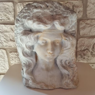 Alfredo Neri, Bust, Carrara Marble-GSF-1803910