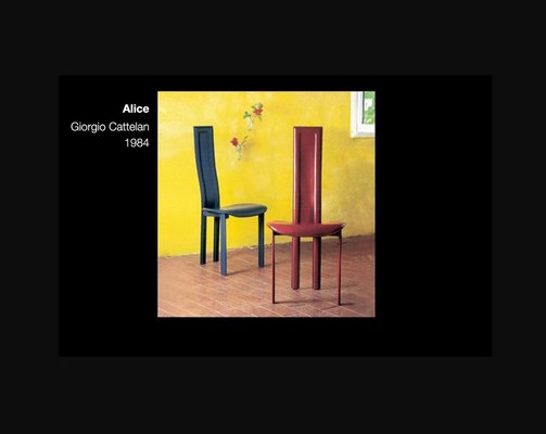 Alice Chairs attributed to Giorgio Cattelan for Cattelan, Italy, 1980s, Set of 4-ERB-549097