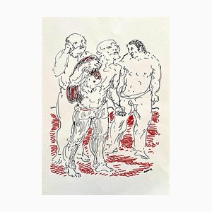 Aligi Sassu, Figures, Lithograph, 1983-ZCI-1762031