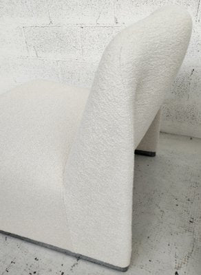 Alky Chairs in White Bouclè by Giancarlo Piretti for Anonima Castelli, 1970s, Set of 2-RNN-2000892