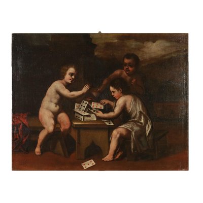 Allegorical Painting on Canvas-VMM-848894