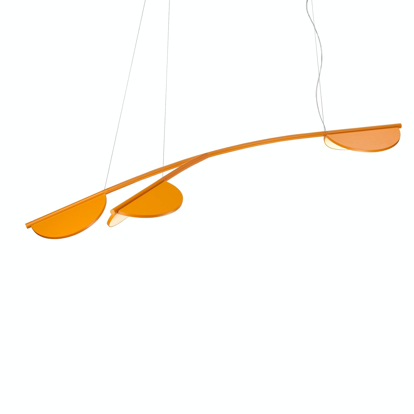 Almendra Organic Suspension 3 Lamp by Flos #Long / Ocher