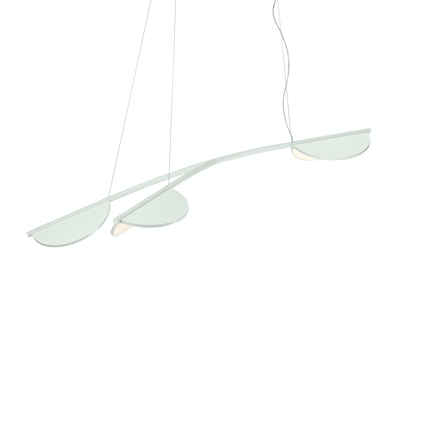 Almendra Organic Suspension 3 Lamp by Flos #Short / Off-white