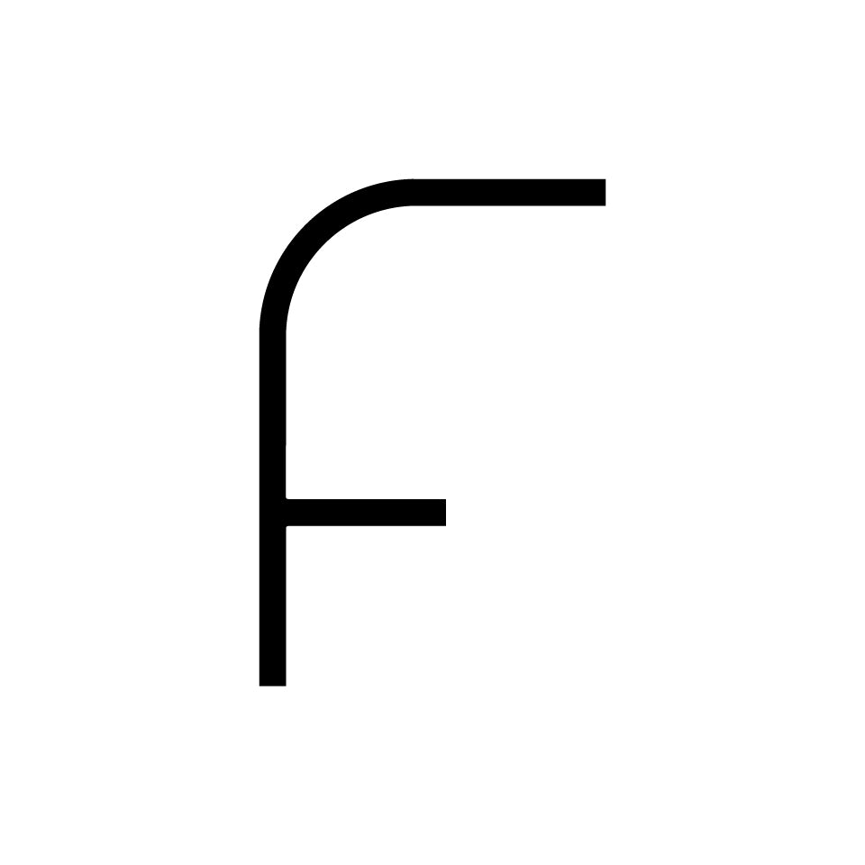 Alphabet of Light - Uppercase - Letter F Wall Lamp by Artemide