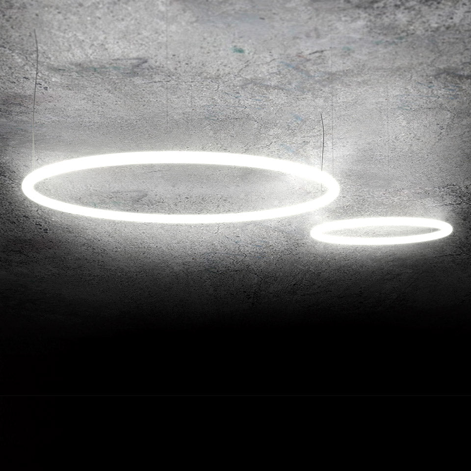 Alphabet of light circular 90 Suspension Lamp by Artemide