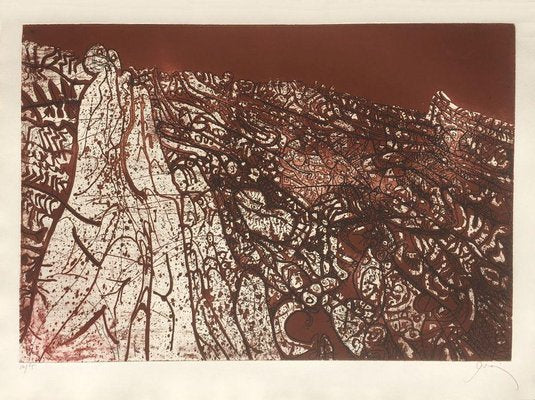 Alpilles Brown Red, Mario Prassinos, Etching-FMZ-1017002