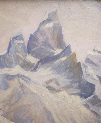 Alpine Church in Einödsbach, 1920s, Oil on Panel-BGS-1077926