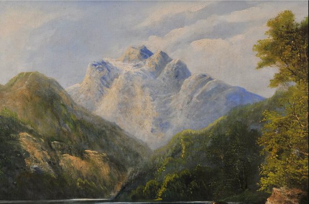 Alpine Landscape, 1900, Oil on Canvas-QOR-2026846