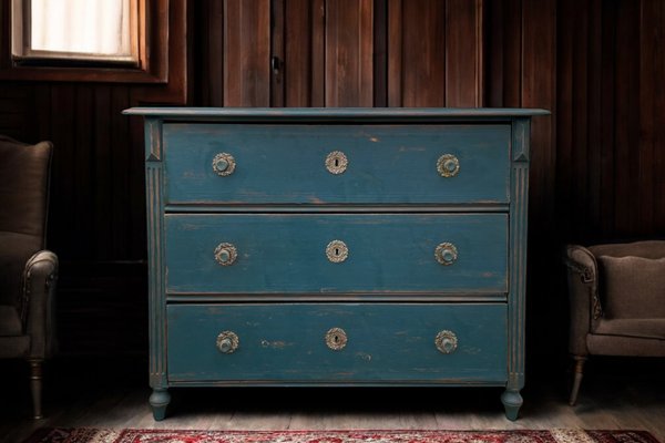 Alpine Painted Chest of Drawers, 1850s-BGS-2020417