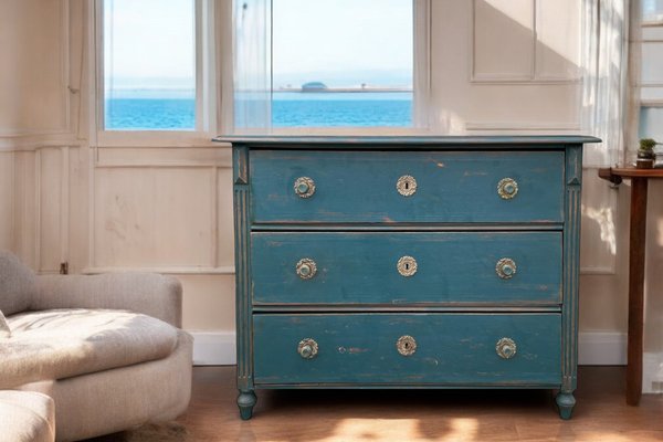 Alpine Painted Chest of Drawers, 1850s-BGS-2020417