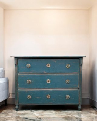 Alpine Painted Chest of Drawers, 1850s-BGS-2020417