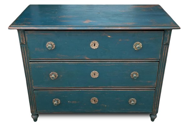 Alpine Painted Chest of Drawers, 1850s-BGS-2020417