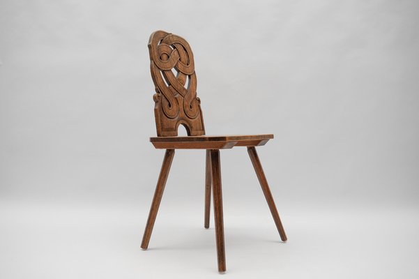 Alsatian Chair with Interlacing Pattern, France, 1930s-KQB-1768239