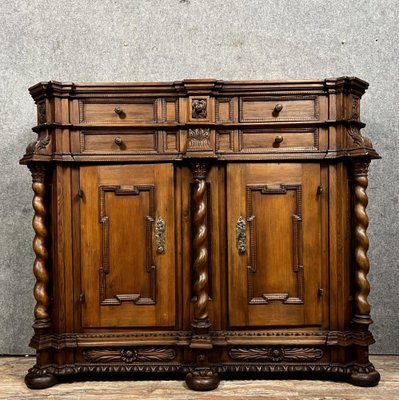 Alsatian Stained Solid Wood Buffet-MWB-1782686